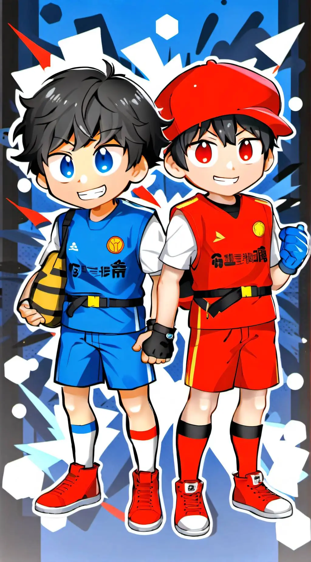 ai character: Noodle and bacha background