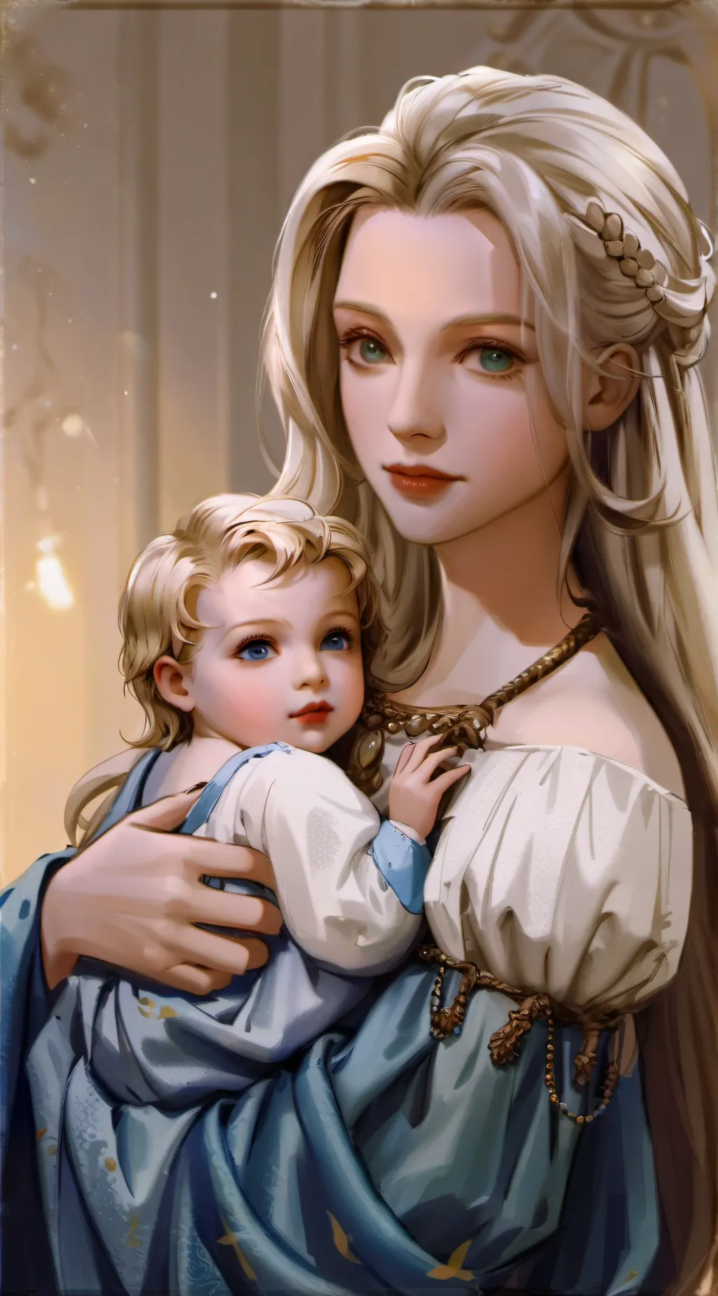 ai character: mother  background
