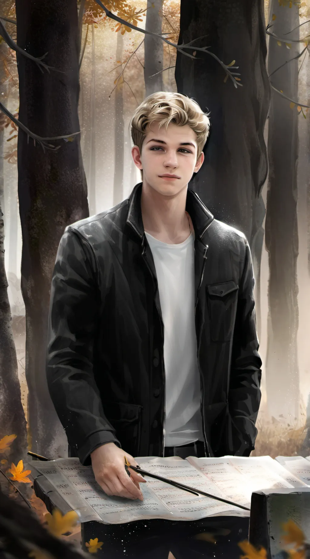 ai character: Leo background