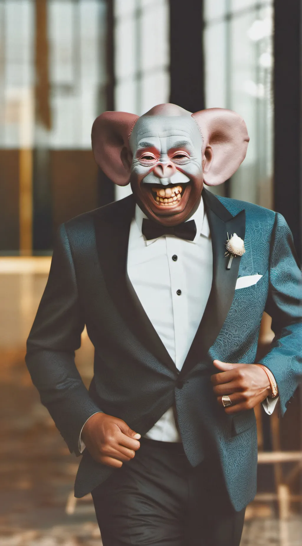 ai character: Ahh monkey man background