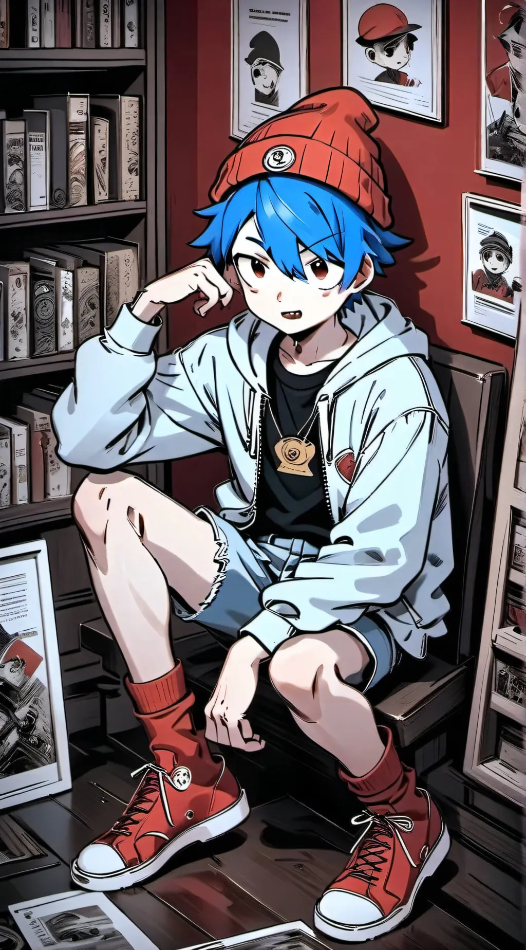 ai character: FnF BF  background