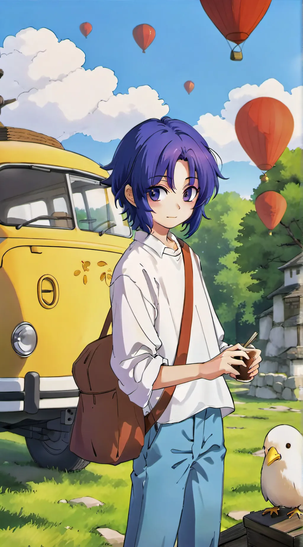 ai character: Aoi Ryugoku  background