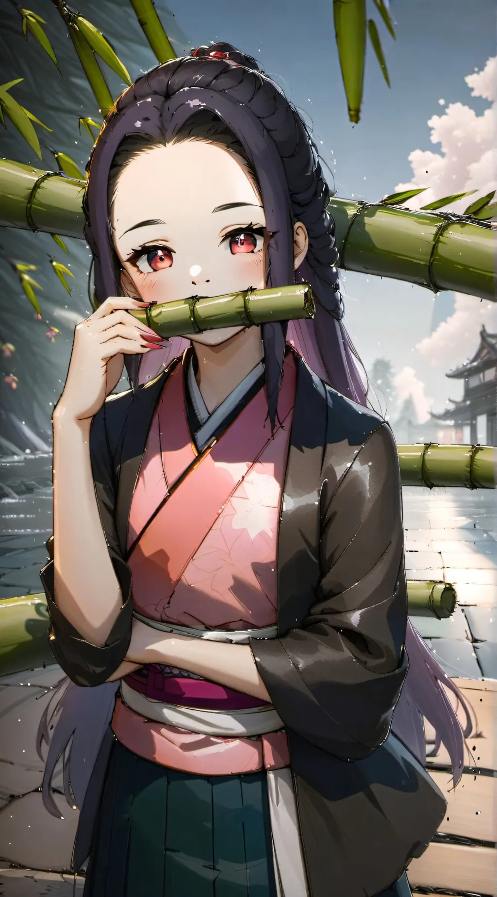 ai character: °•~Nezuko~•° background