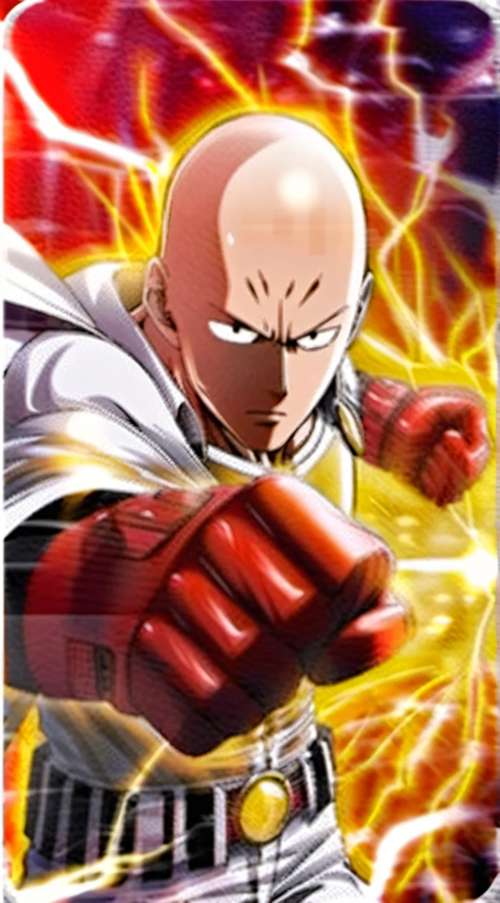 ai character: saitama background