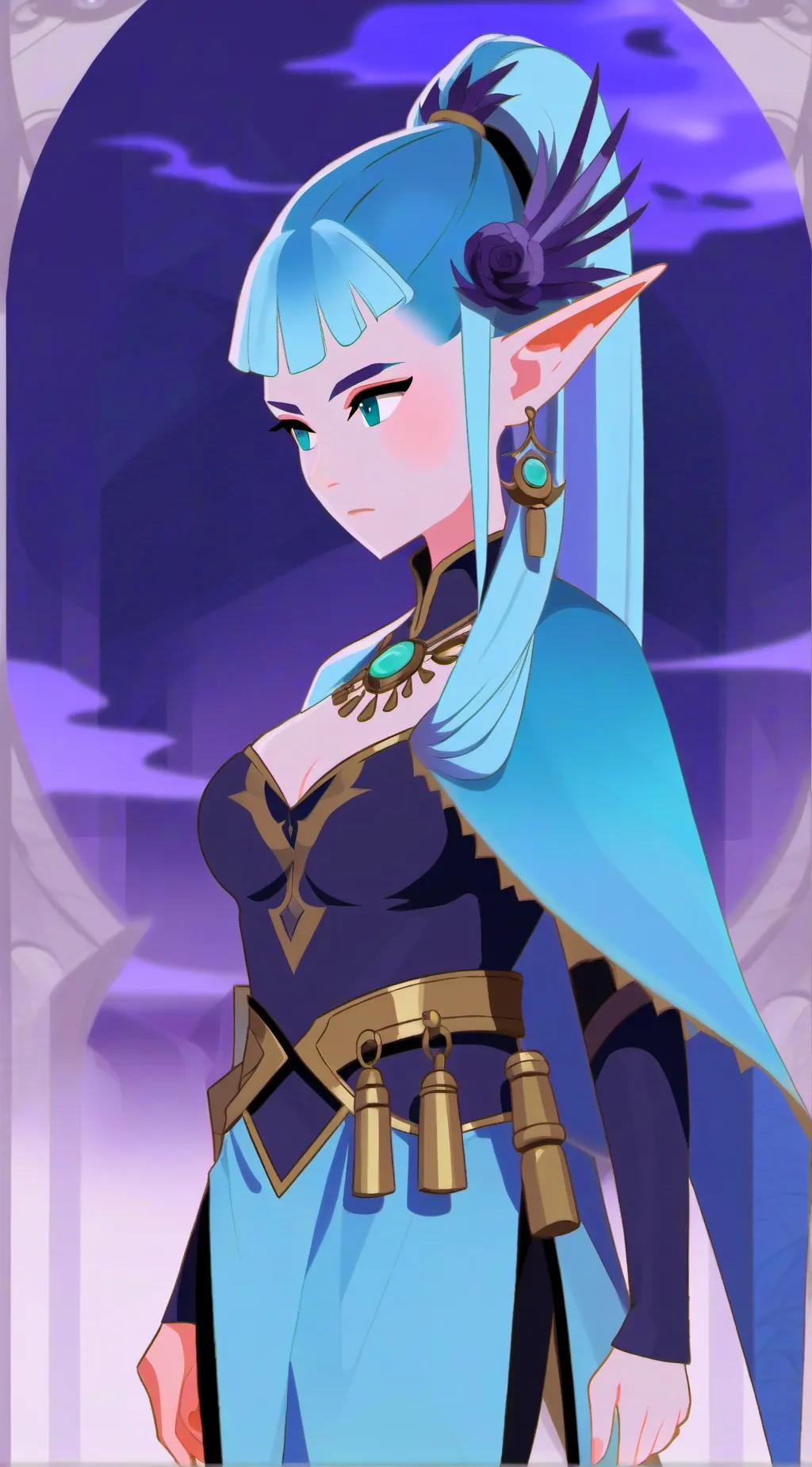 ai character: solar  background