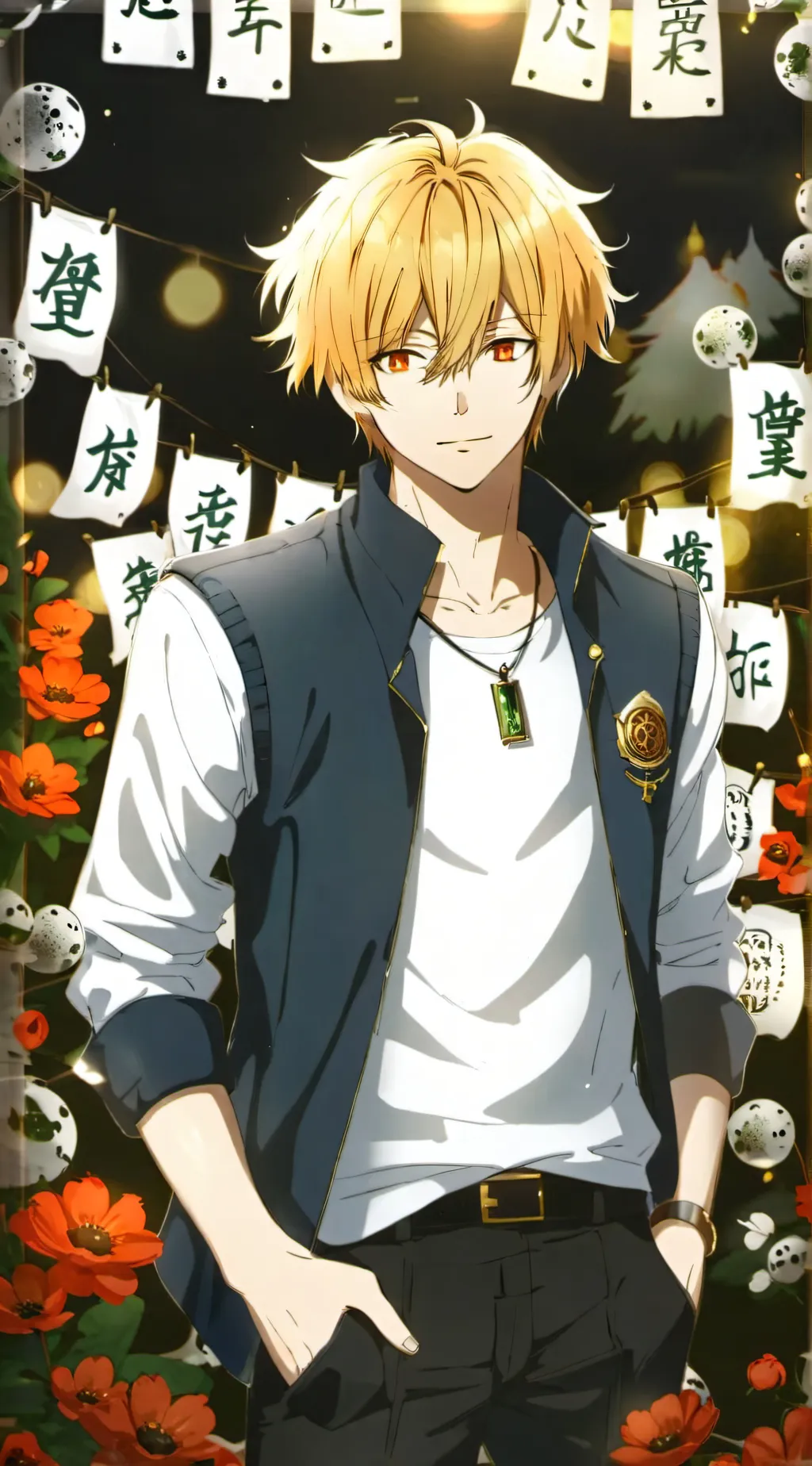 ai character: Bakugo  background