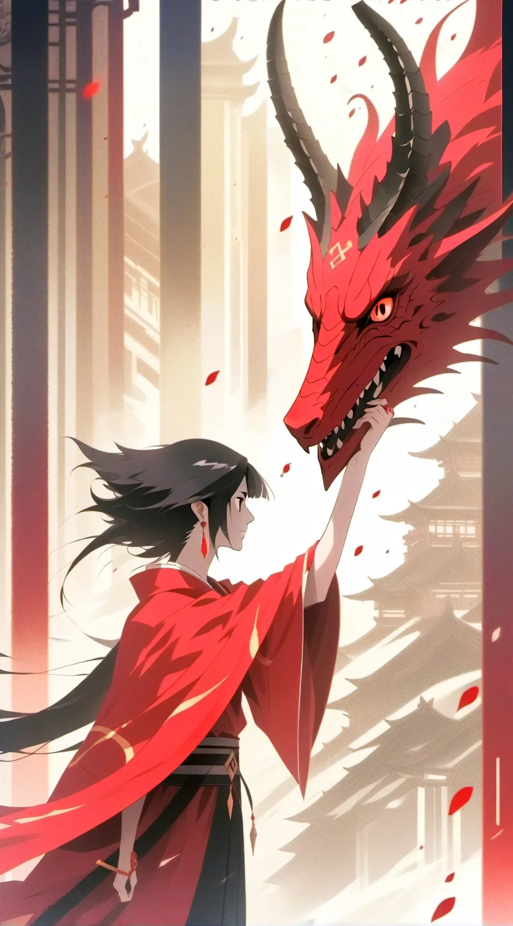 ai character: Dragon background