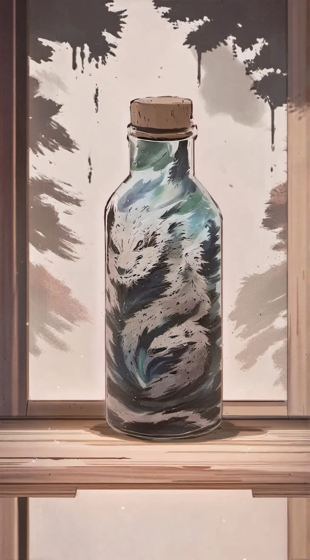 ai character: animal potion background