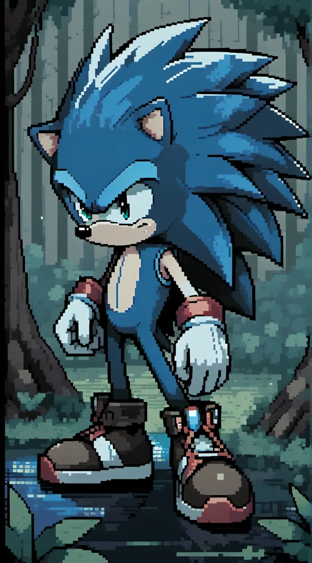 ai character: Sonic and friends background