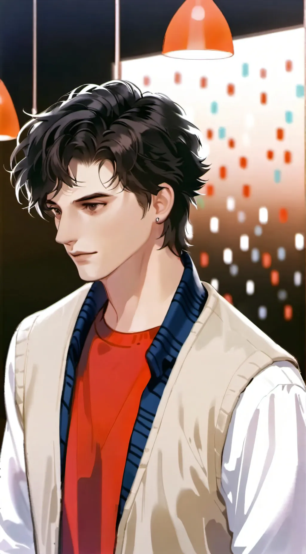 ai character: Steve Harrington  background