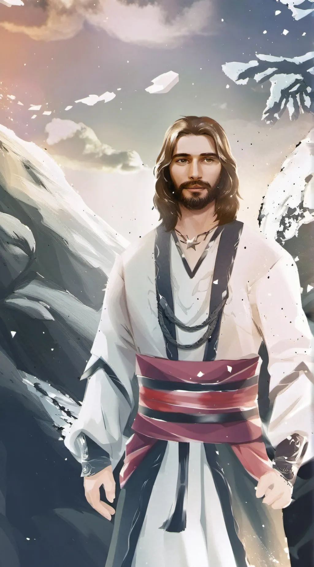 ai character: Jesus Christ background