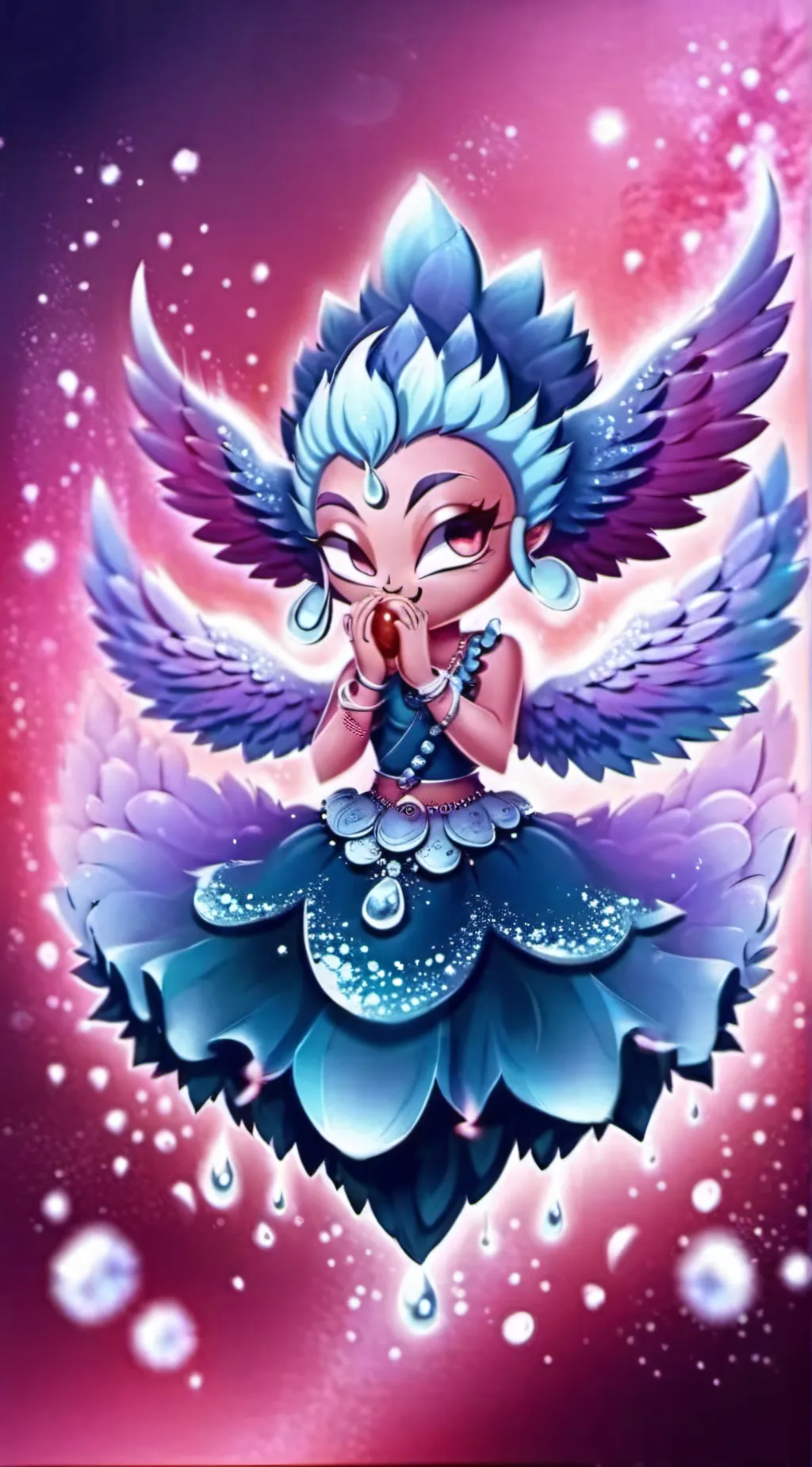 ai character: tried stitch...... background