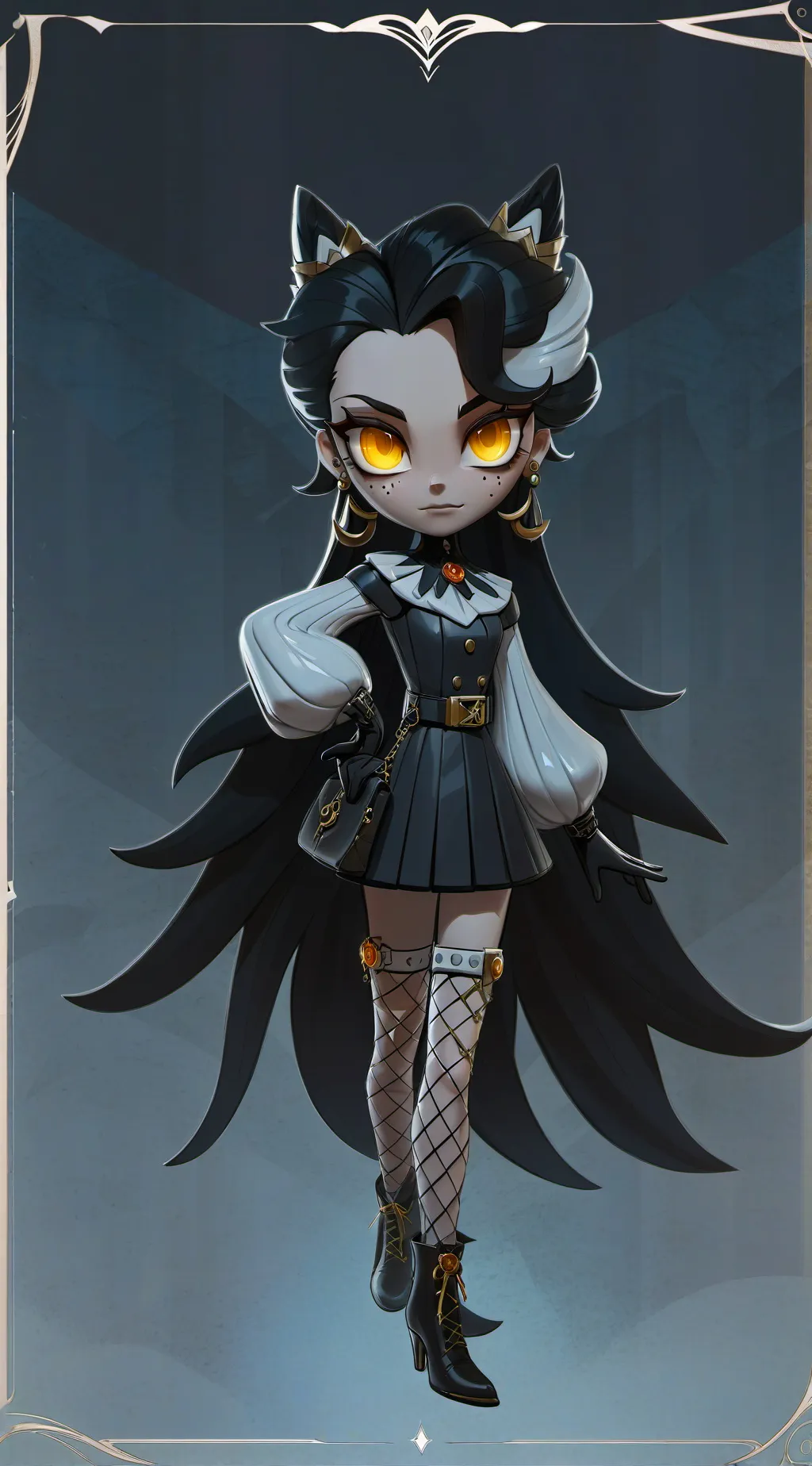 ai character: girl sonic  background
