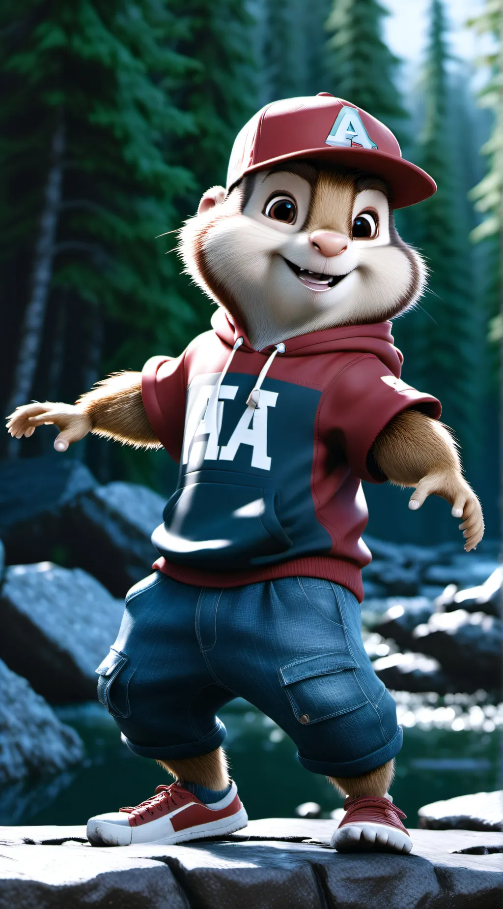ai character: Alvin!  background