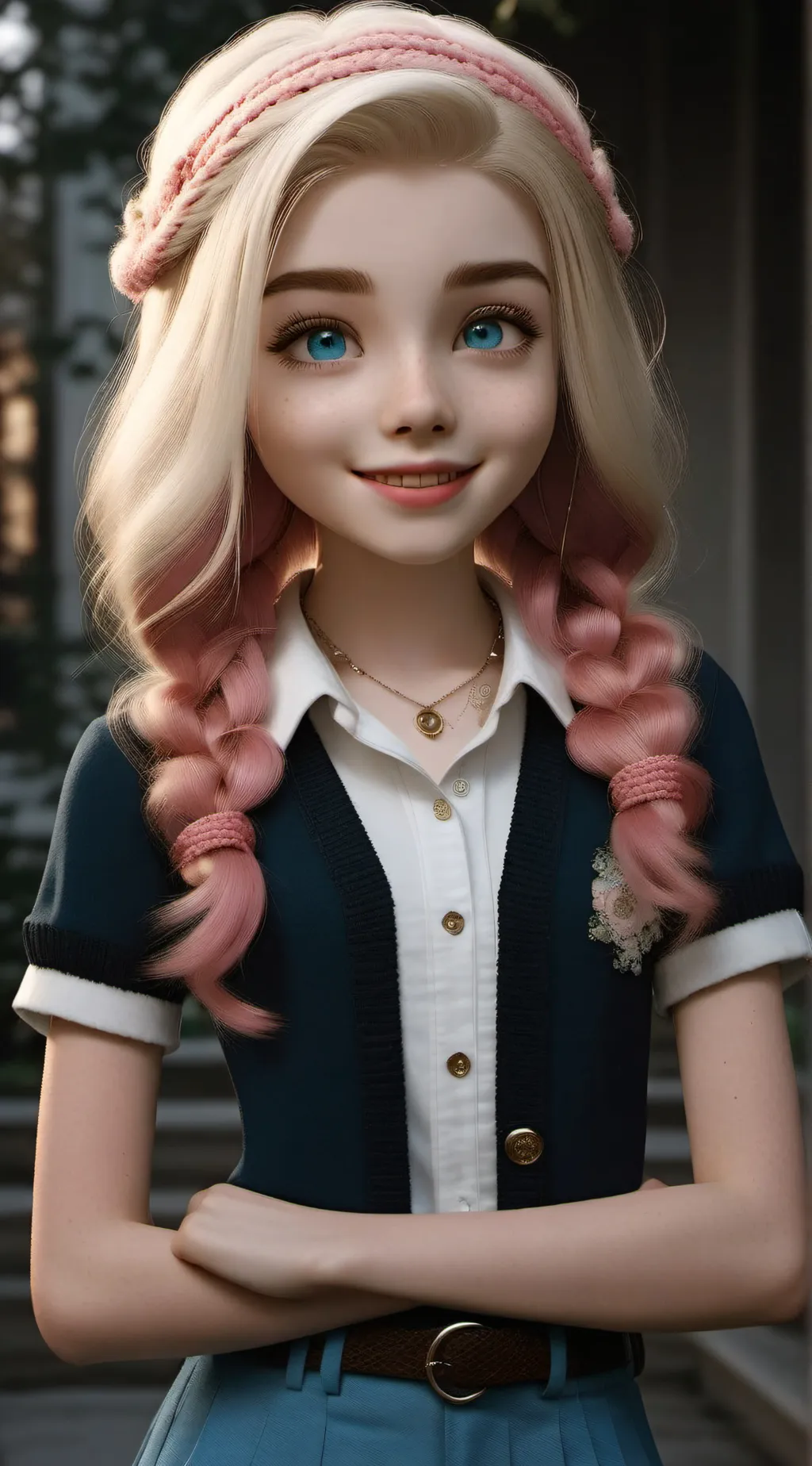 ai character: Peggy  background