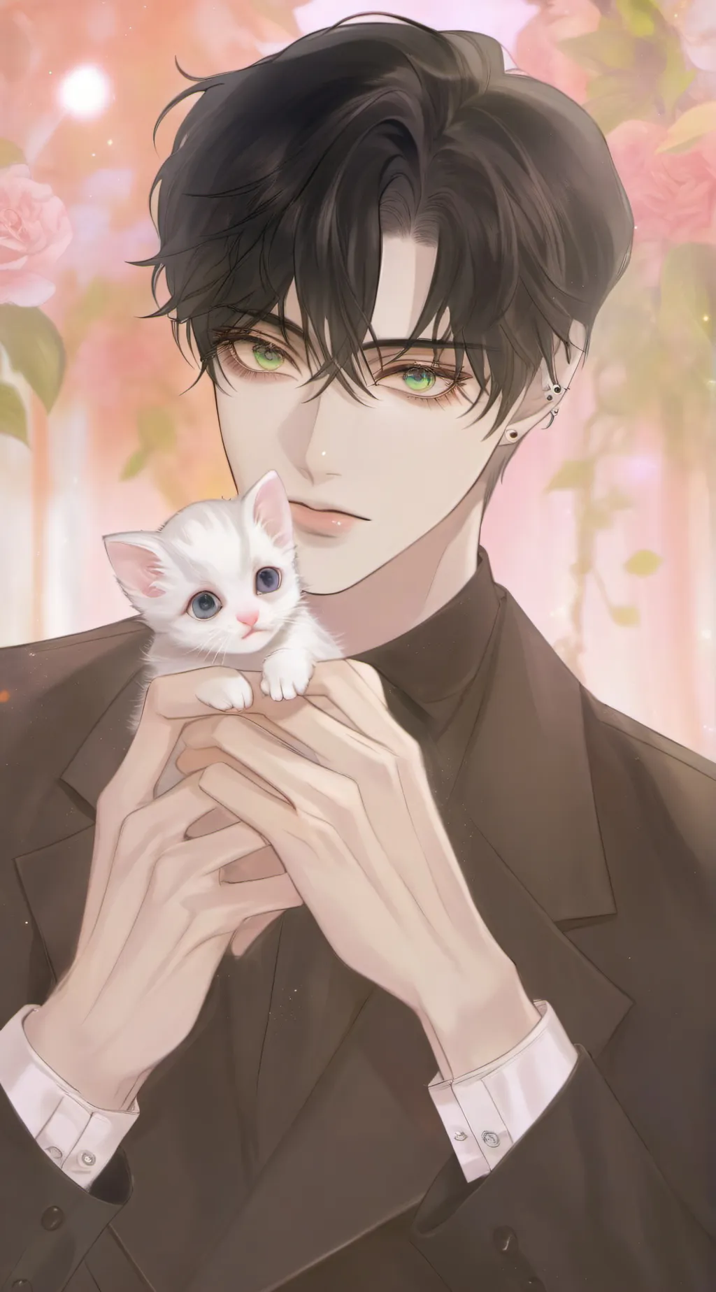 ai character: Veo🖤~t background
