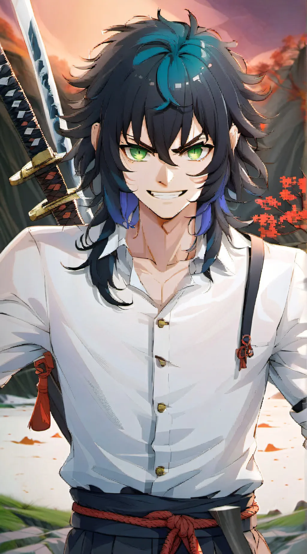 ai character: Inosuke background