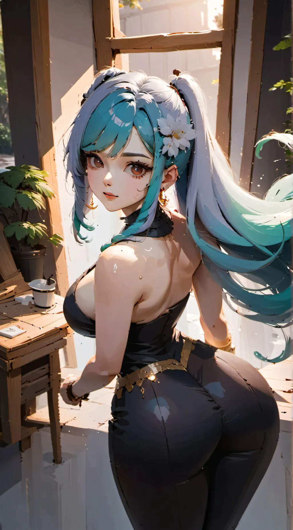 ai character: katie  background