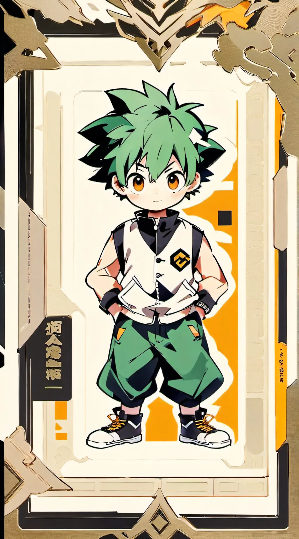 ai character: Deku background