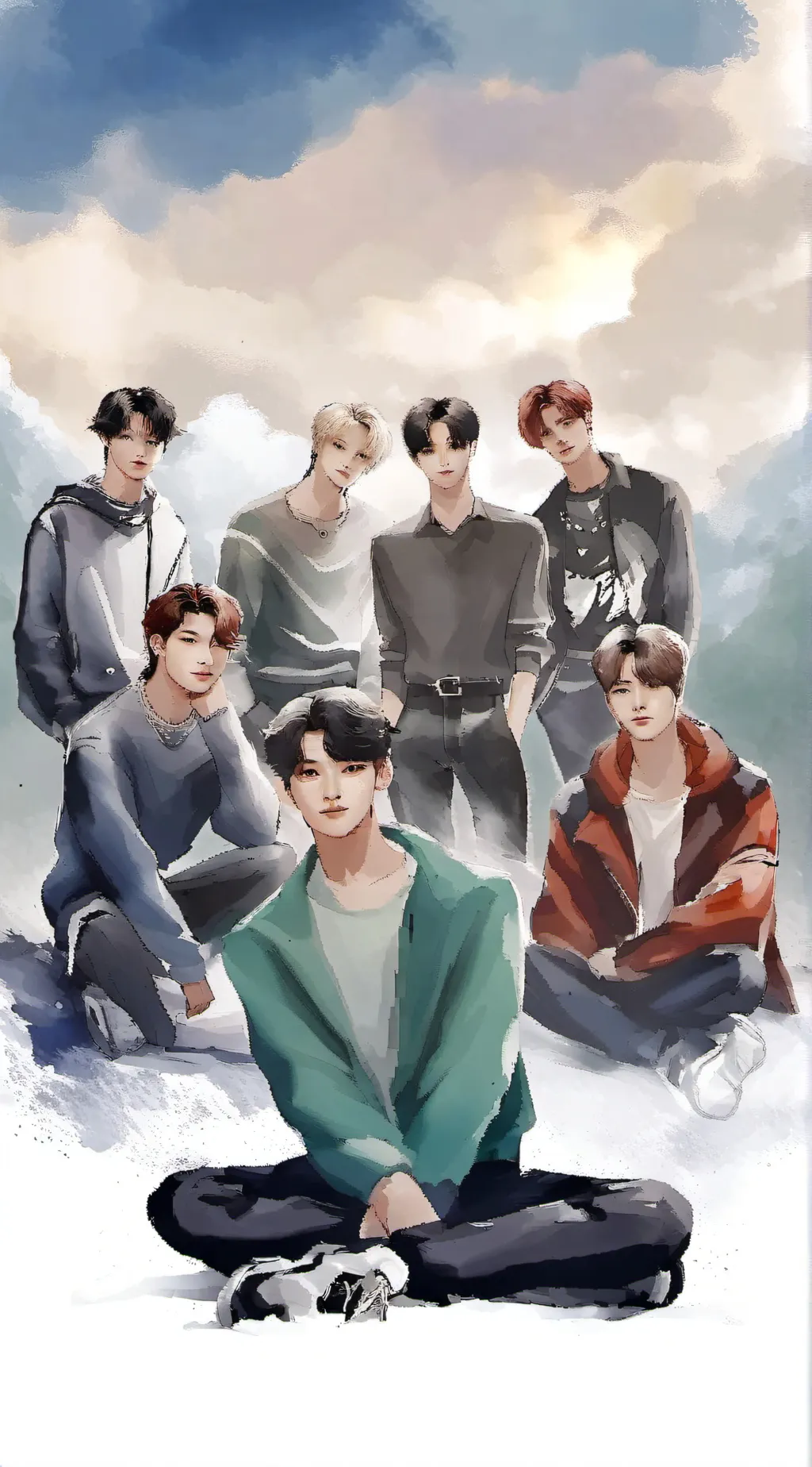 ai character: Skz background