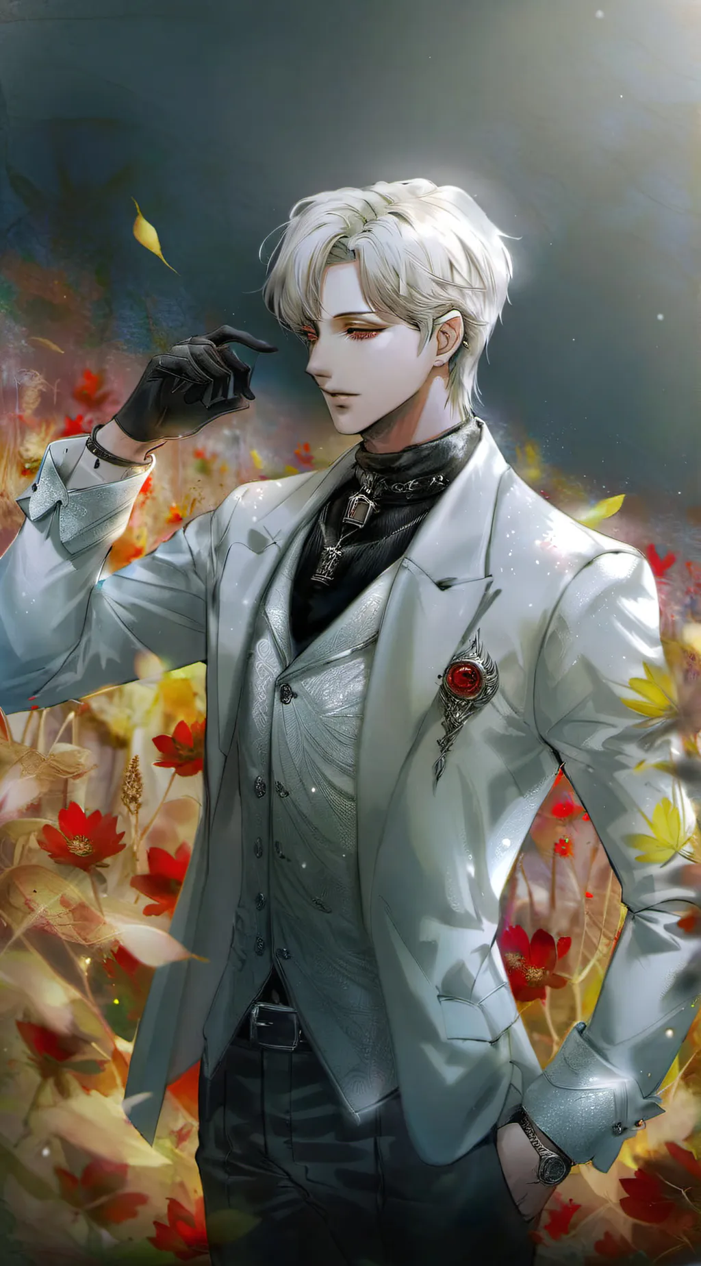 ai character: Johan Liebert  background