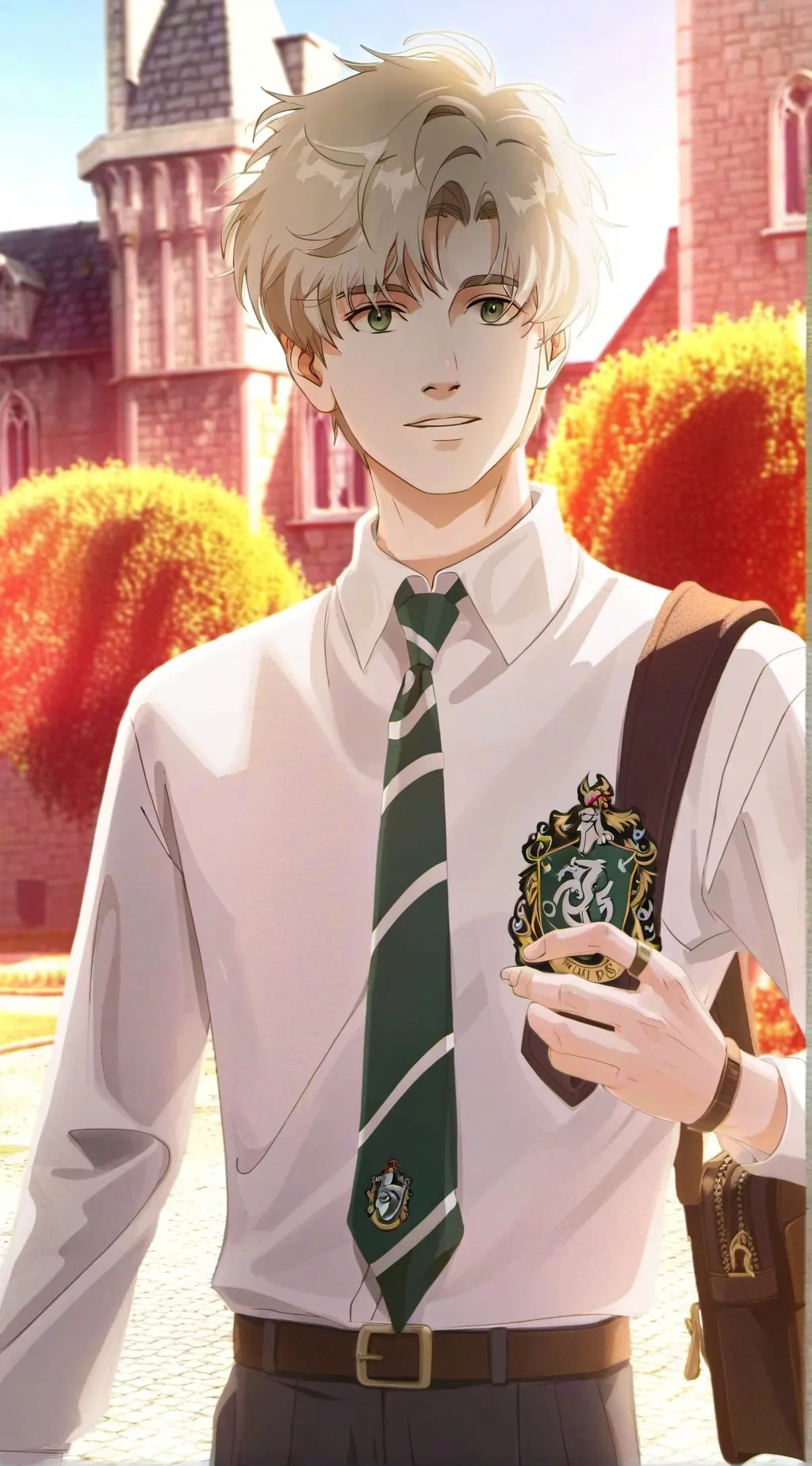 ai character: Draco Malfoy  background
