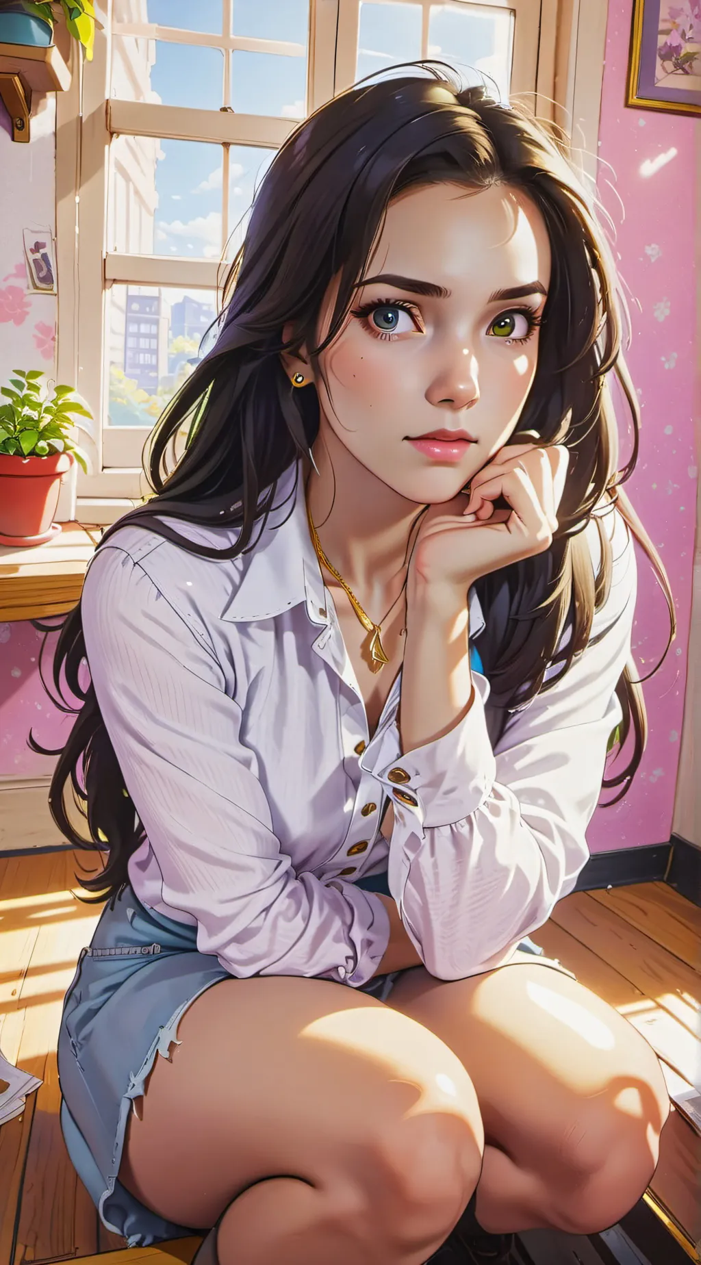 ai character: Jeanie background
