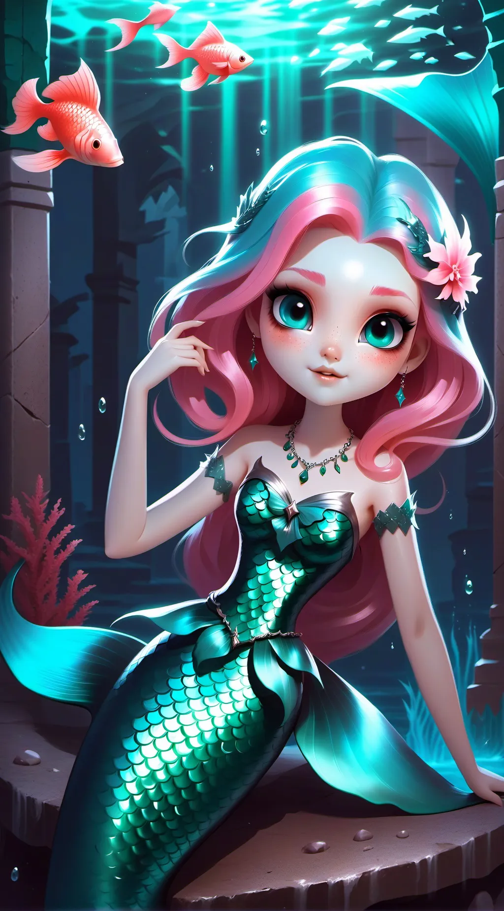 ai character: Emerald  background