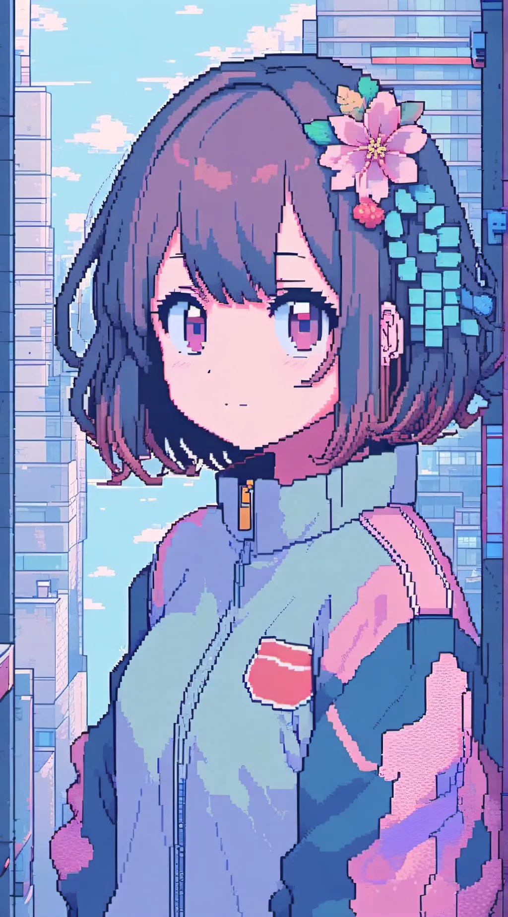 ai character: ochaco uraraka background