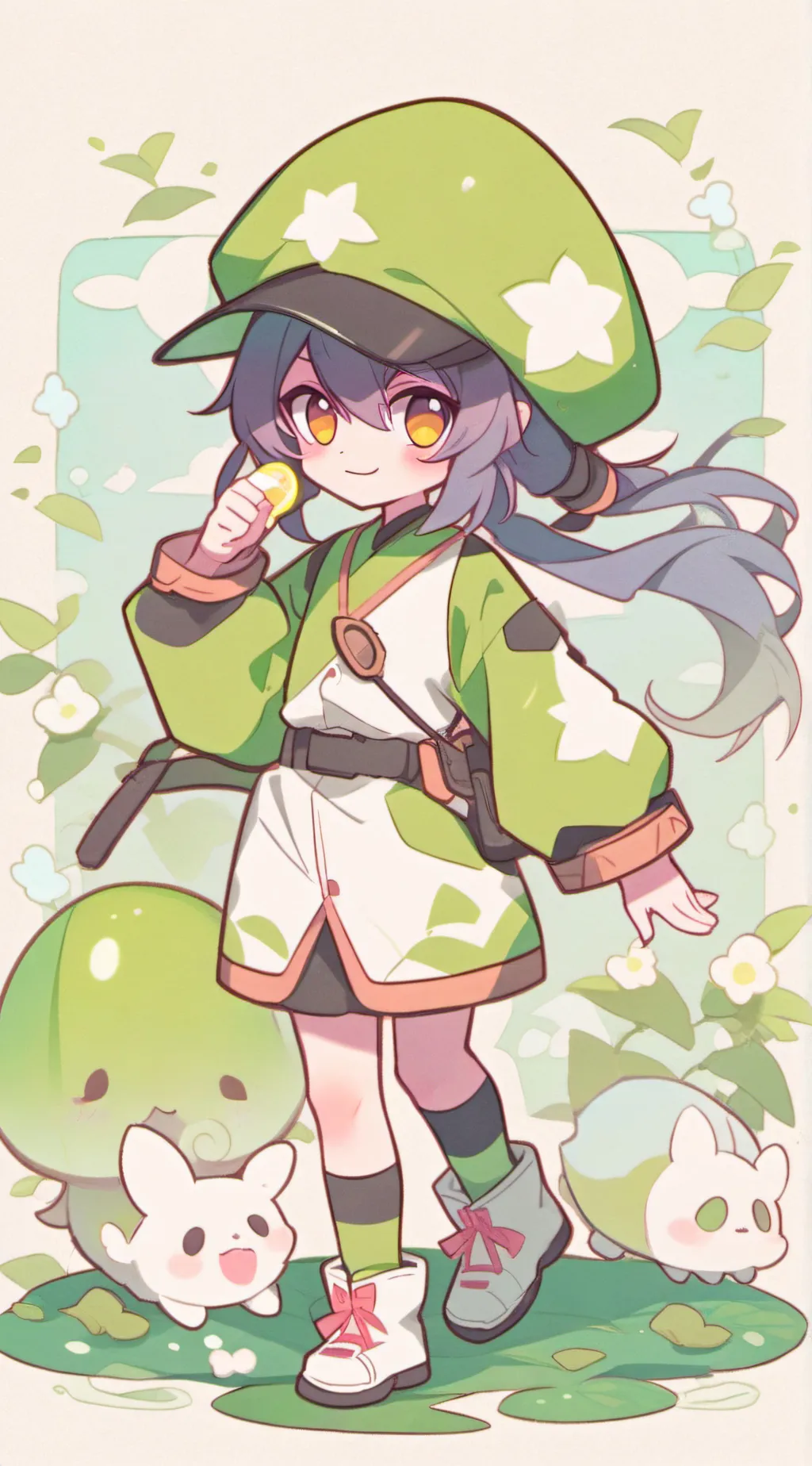 ai character: marsh background