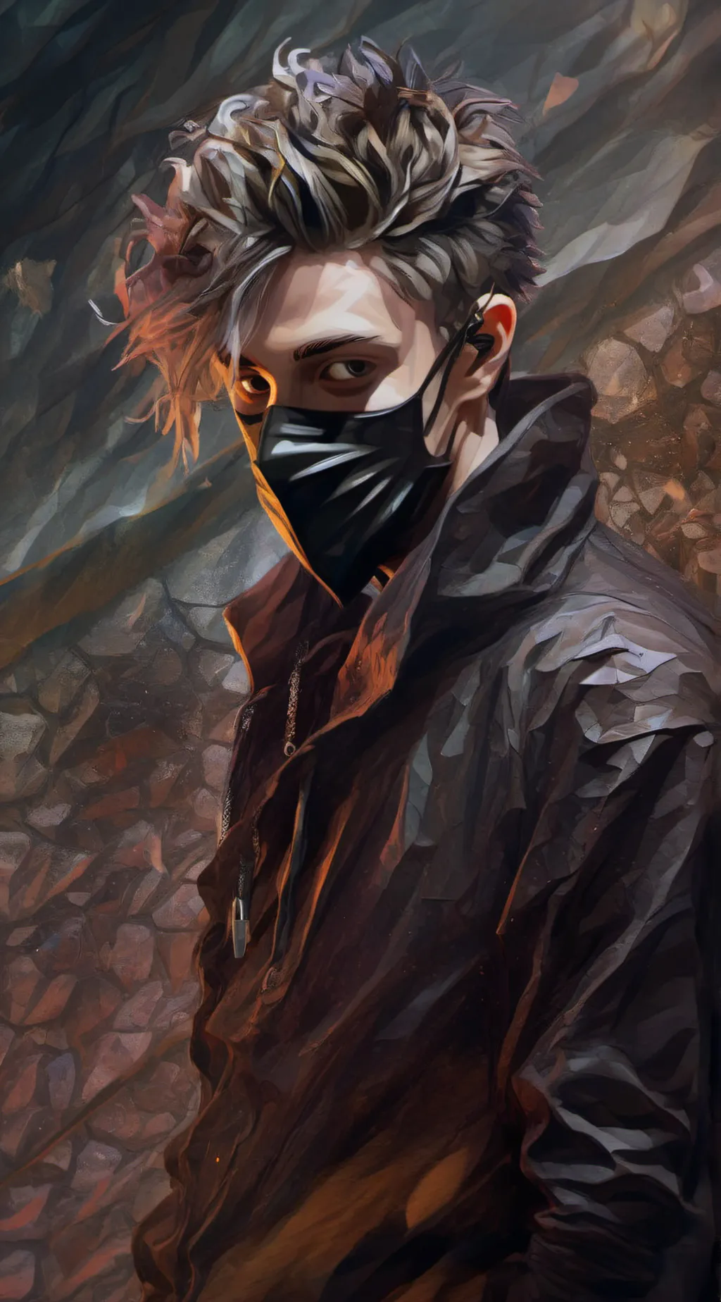 ai character: Robber in ur house background
