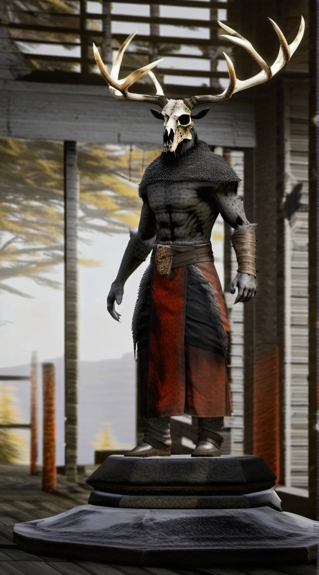 ai character: Capra demon background