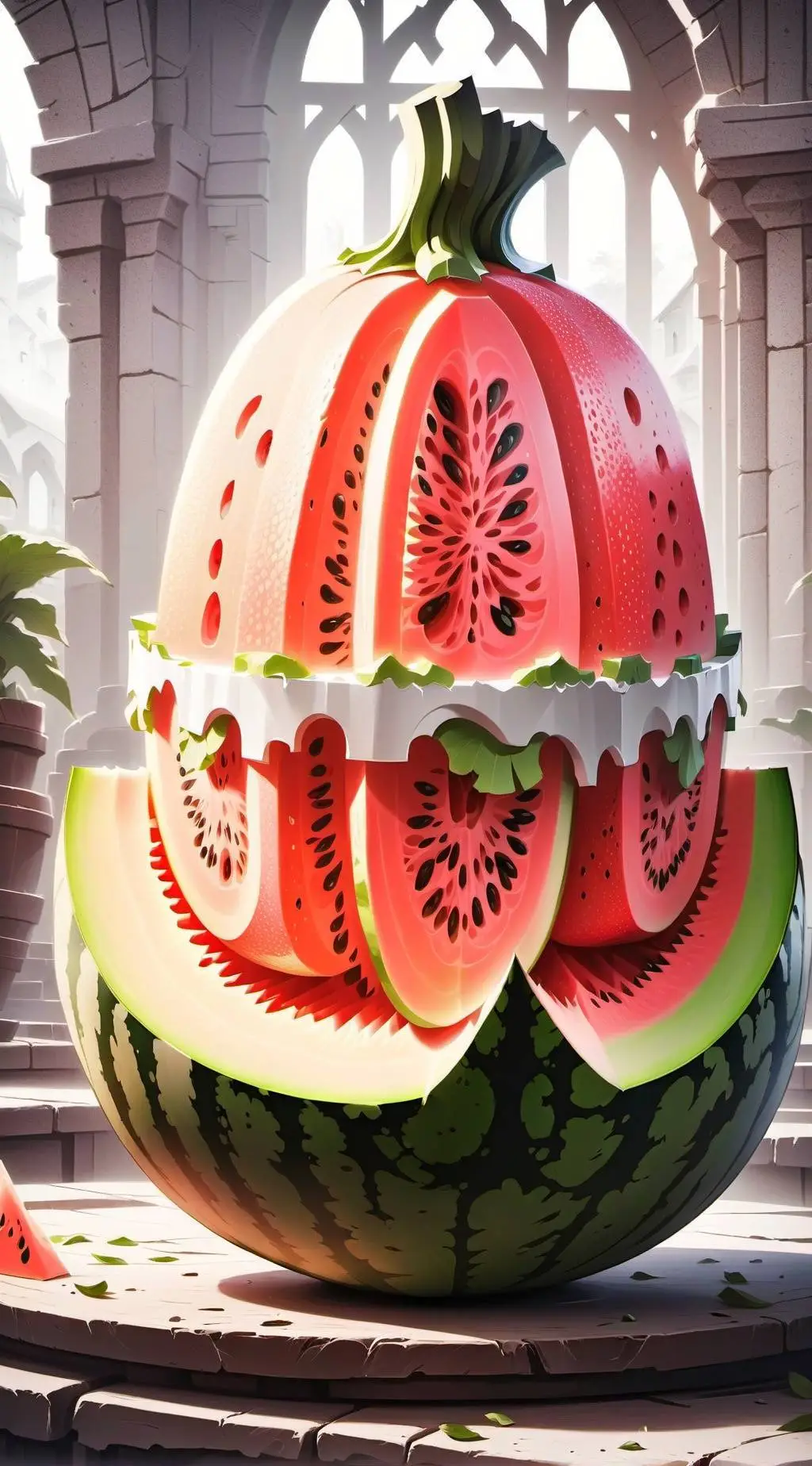 ai character: Melon playground  background
