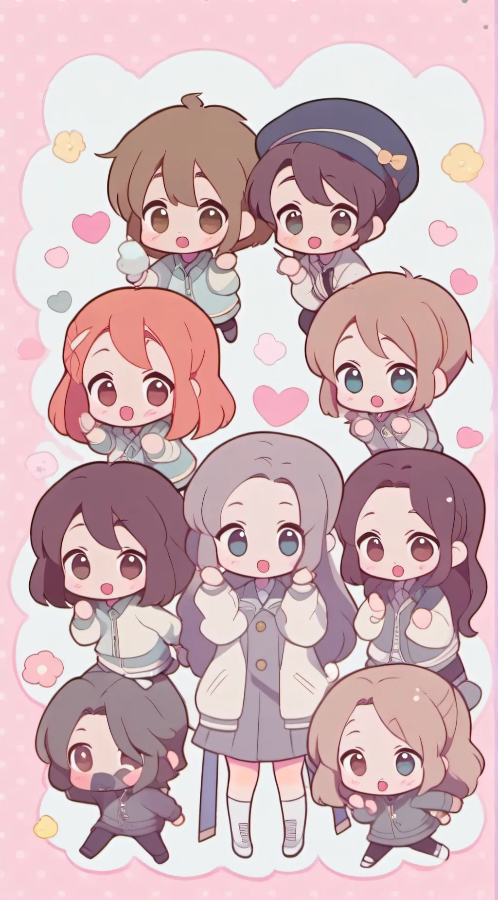 ai character: Pink diamond,skz background