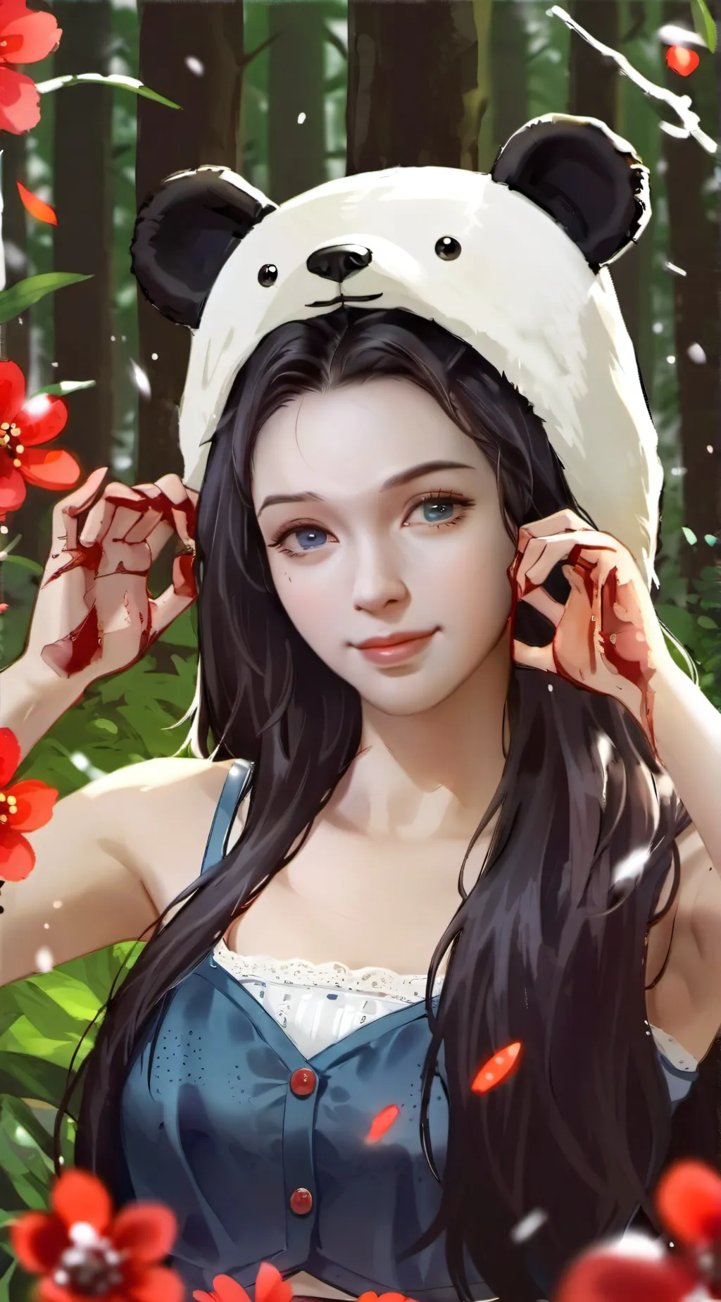 ai character: Berry/ベリー background