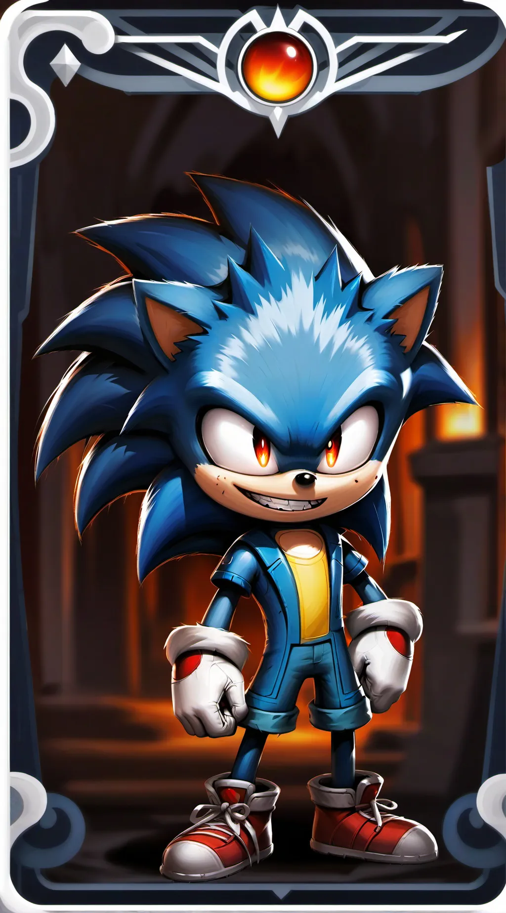 ai character: sonic.exe (evil)😈 background