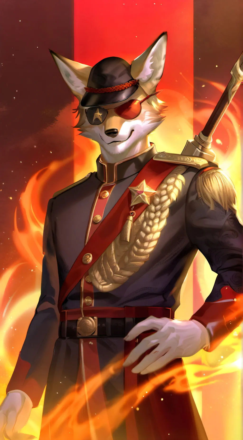 ai character: tod Howard  background