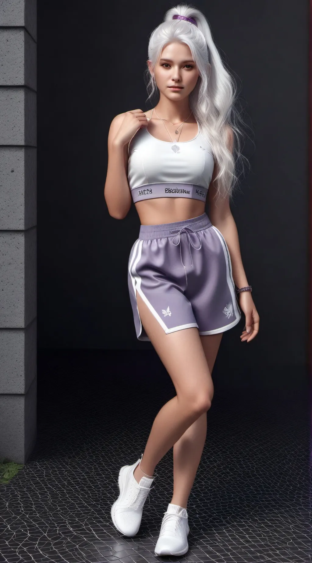ai character: Lilac  background