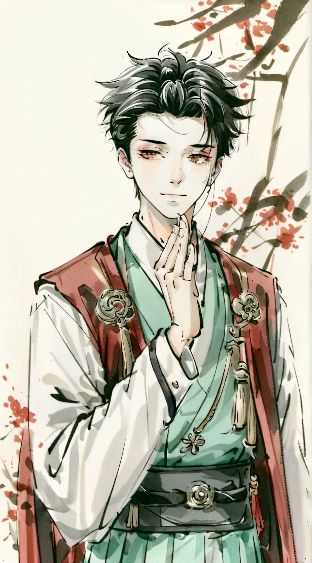 ai character: gyomei hemijema  background