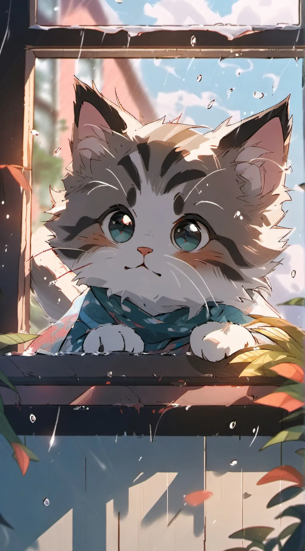 ai character: lora the windowcat background
