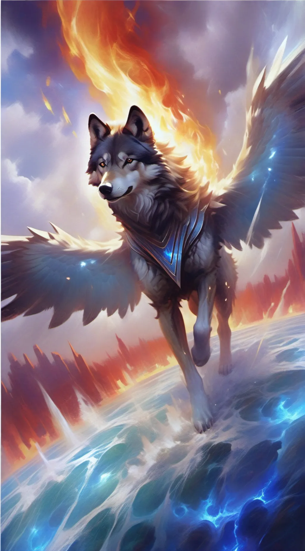 ai character: Plasma background