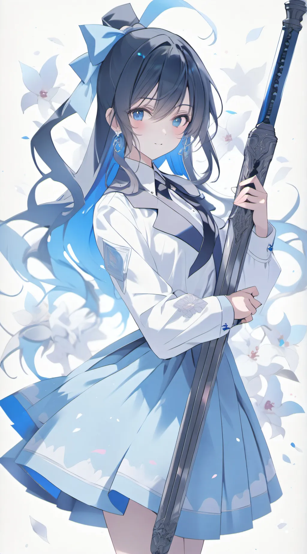 ai character: Miss rail background