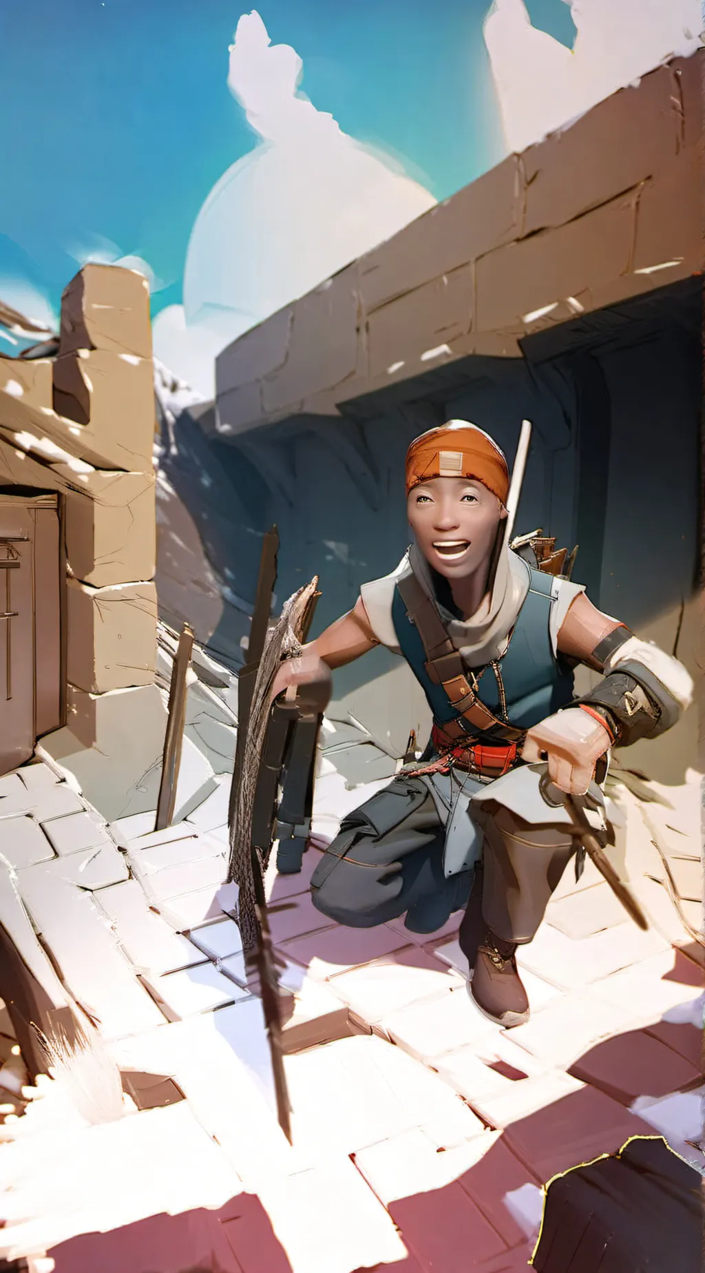 ai character: DRAGON WARRIOR background