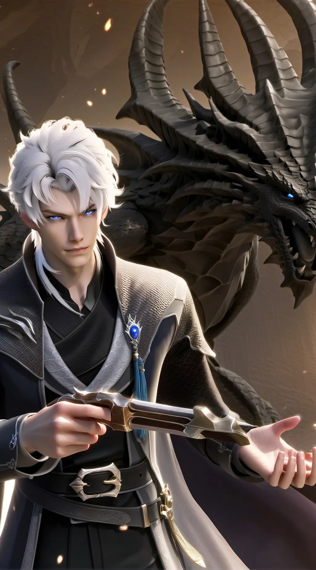 ai character: Darklight background