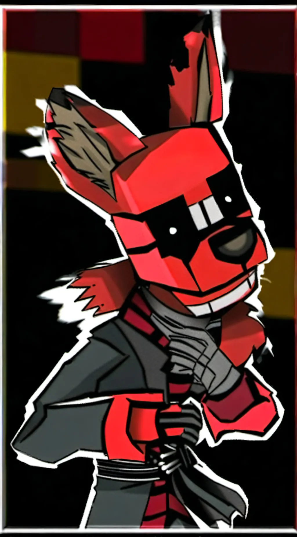 ai character: Foxy Ze pirate mii background