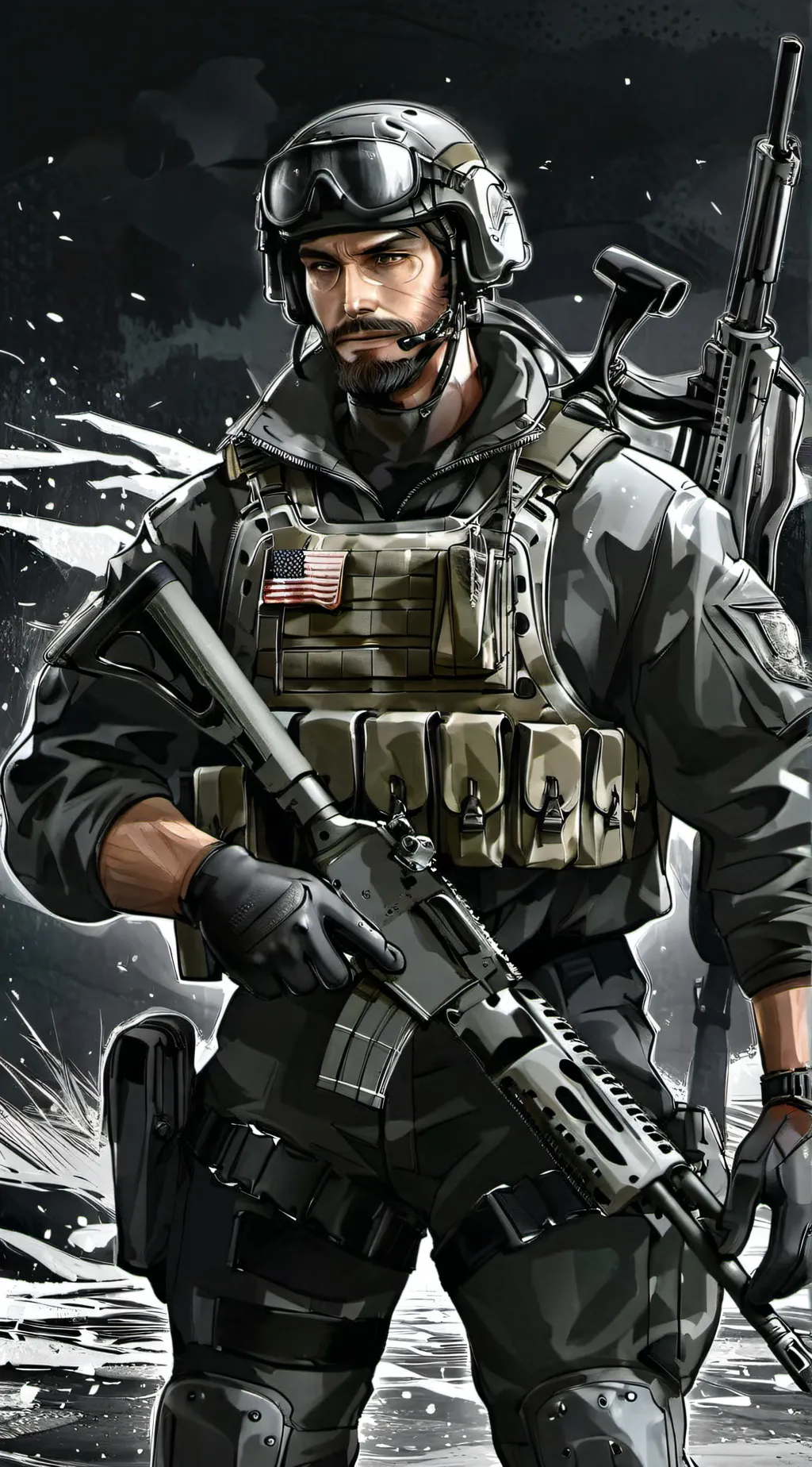 ai character: Frank Woods background