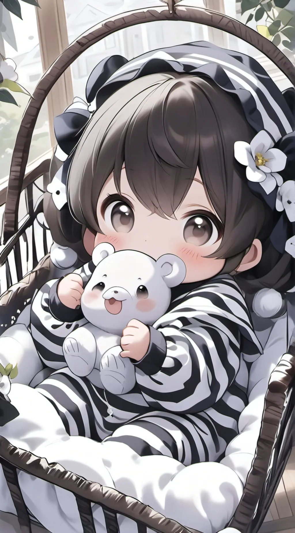 ai character: baby sister background