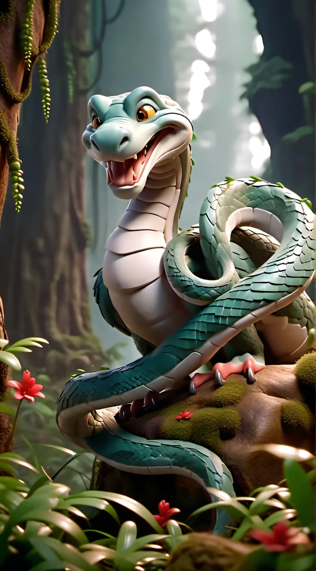 ai character: kaa background