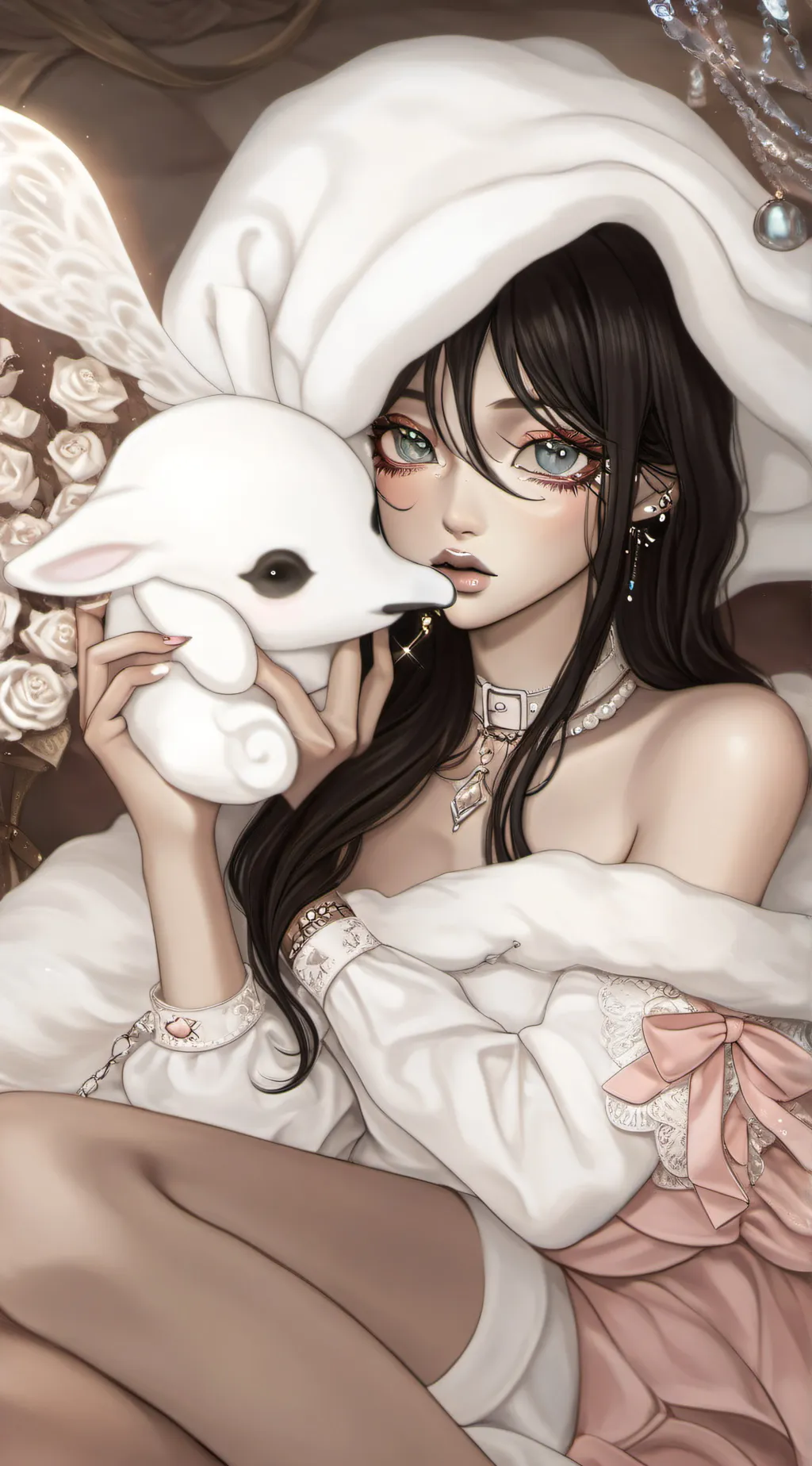 ai character: Crystal  background