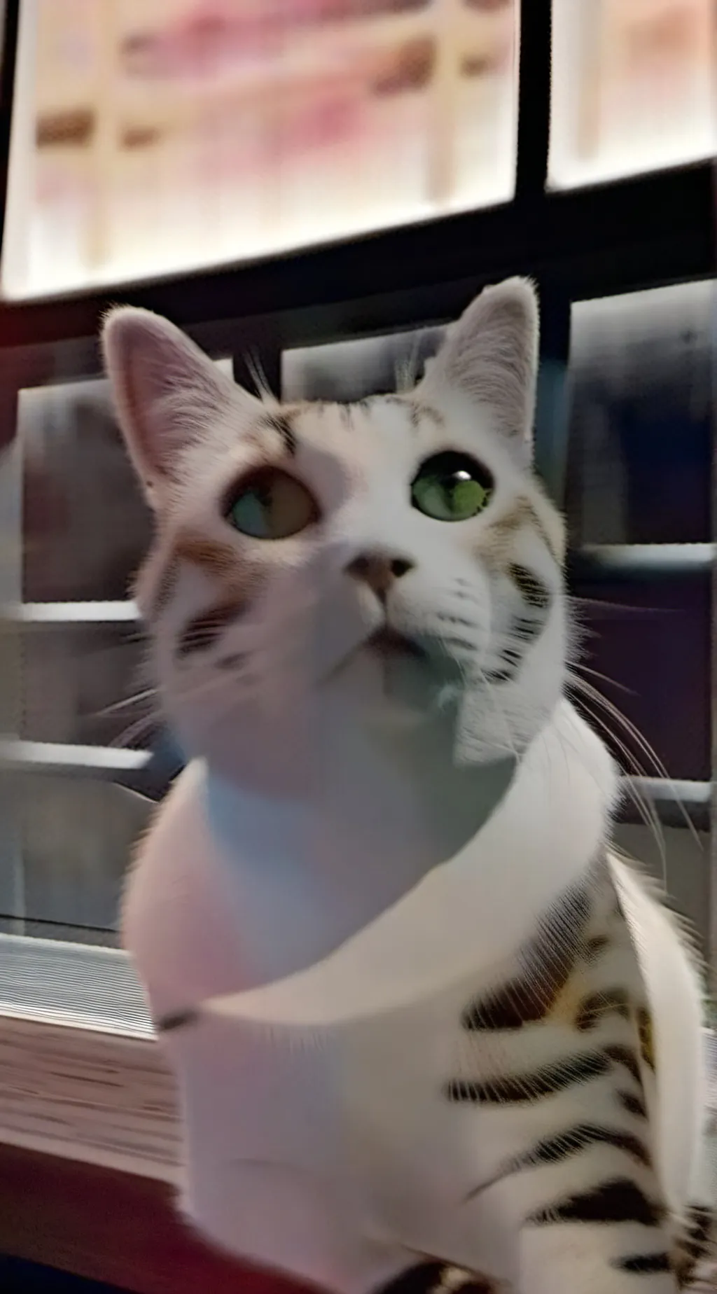ai character: cat. background